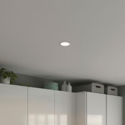 Lot 5 spots à encastrer LED Ø8,5cm IP20 345lm 4.4W blanc chaud blanc