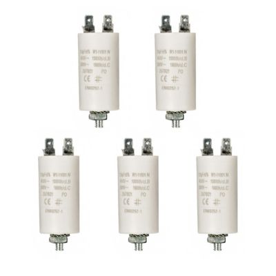 LOT 5 x Condensateur 1.5MF Cosses Micro Farad 450V Condo Moteur NEDIS