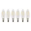 Lot 6 ampoules LED à filament 250lm 25W = 3W Blanc neutre Diall