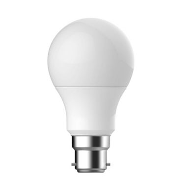 Lot 6 ampoules LED B22 806lm 60W blanc chaud