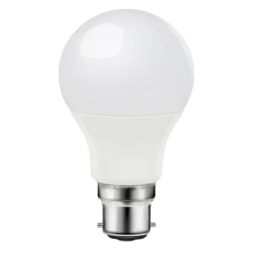 Lot 6 ampoules LED B22 A60 806lm blanc chaud 7,3W 60W Diall L.10,3 x Ø6 cm
