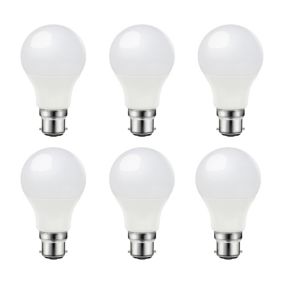 Lot 6 ampoules LED B22 A60 806lm blanc