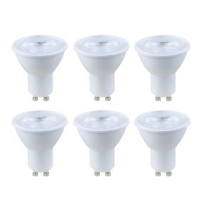 Lot 6 ampoulesLED spot réflecteur GU10 345lm 3.6W = 50W Ø5cm Diall blanc chaud