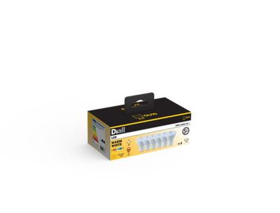 Lot 6 ampoulesLED spot réflecteur GU10 345lm 3.6W = 50W Ø5cm Diall blanc chaud