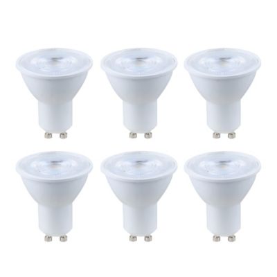 Lot 6 ampoulesLED spot réflecteur GU10 345lm 3.6W = 50W Ø5cm Diall blanc neutre