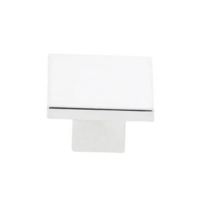 Lot 6 boutons de meuble carré Kaon gris l.3cm x h. 3cm x p.1.9cm