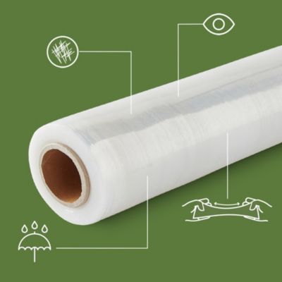 Inoverse Lot De 6 Rouleaux Film Étirable Transparent 50 Cm - Film D'Emballage Robuste Pour Déménagement Et Palettes 1,5 Kg