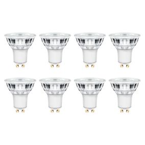Lot 8 ampoules LED spot réflecteur GU10 345lm 3.6W = 50W Ø5cm Diall blanc chaud