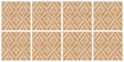 Lot 8 carreaux adhésifs décoratifs Vinyl Way Hossegor Dada Art effet Jonc de mer naturel losange L.20 x L.20 cm x ep.1,3 mm