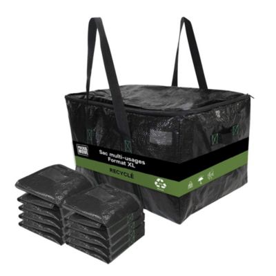 Lot 8 Sacs Rangement - 55 x 35 x 30 cm - Poignées solides - Déménagement et Transport - Ultra Résistant - Réutilisable - 55L