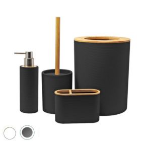 Lot accessoires WC DEBLANCH Laos, noir