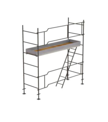 Lot échafaudage façadier diam 42 mm - 16 m2 version façade - acier galvanisé