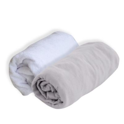 Jollein Lot de 2 Draps Housse Jersey Wild Rose - 60 x 120 cm - Linge de