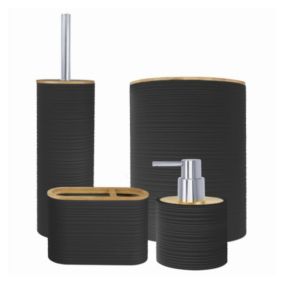 Lot d'accessoires WC DEBLANCH Nature, noir