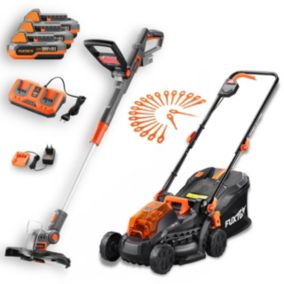 Lot d'outils de jardin sans fil - FUXTEC FX-E1RM20-Set 40V (2x20V) & FX-E1RT20 20V