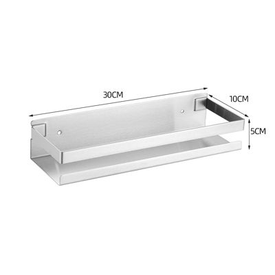 Lot de 1 Etagere Douche sans Percage, Rangement Salle de Bain Sans Percage, 30CM Porte Gel Douche Salle de Bain, Acier Inoxydable