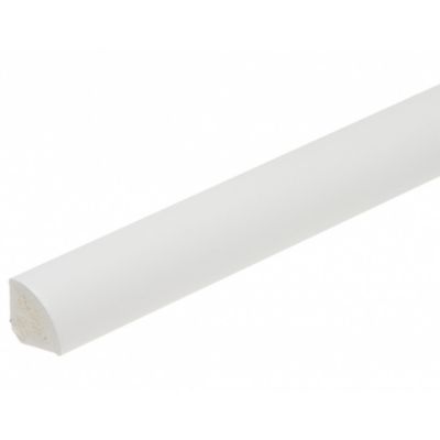 Lot de 1 Quart de rond PVC 13 x 13 mm longueur 2 m Blanc