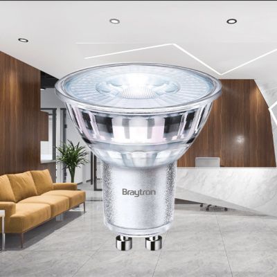 Lot de 10 ampoules LED GU10 5.5W (Eq. 50W) 2700K 38 degrés Dimmable
