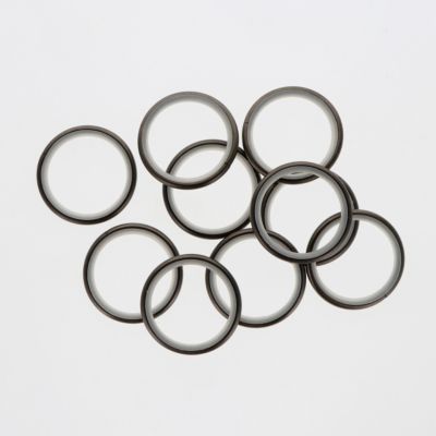 Lot de 10 anneaux avec insert pour rideaux de 43x52mm en Carbone - Boulet