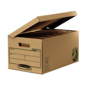 Lot de 10 Boîtes d'Archivage en Carton Recyclé Superposables
