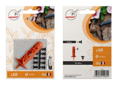 Raccords En Croix Pour Tuyau Goutte à Goutte 6mm - Lot De 10 - Pour Arrosage Micro-irrigation Jardin - Installation Facile Sans Outil