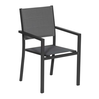 Lot de 10 chaise happy garden en aluminium 90 cm gris oui interieur