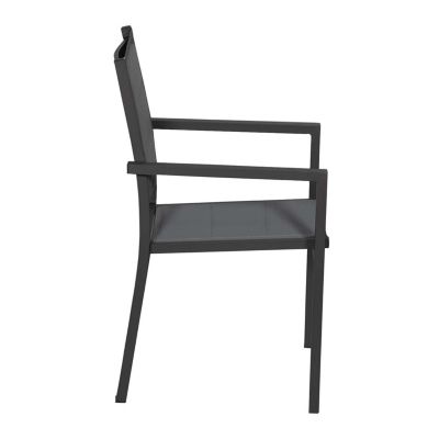 Lot de 10 chaise happy garden en aluminium 90 cm gris oui interieur