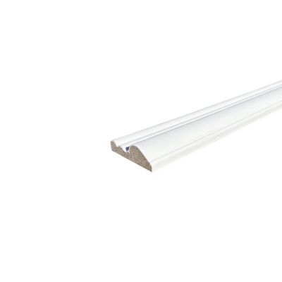 Lot de 10 Cimaises Classiques Prépeint Blanc MDF, L.2,44 m x l.5,8 cm x Ep.18 mm
