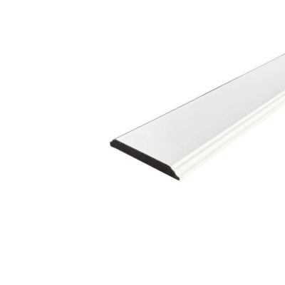 Lot de 10 Cimaises Modernes Prépeint Blanc MDF, L.2,44 m x l.7,8 cm x Ep.9 mm
