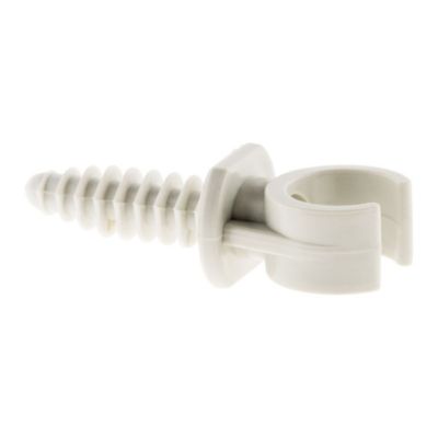 Lot de 10 clips avec chevilles diamètre 16mm - Gris - Zenitech