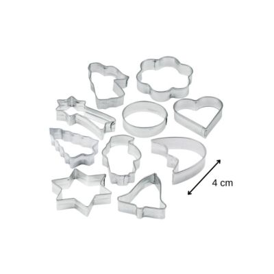 Lot de 10 emporte-pièces de Noël sur cintre Zenker Emporte-pièces
