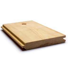 Lot de 10 lattes de bardage à rainure et languette en bois massif