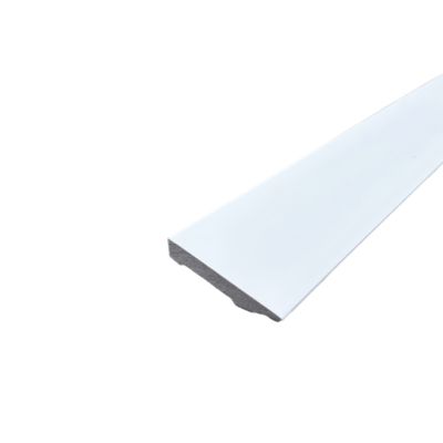 Lot de 10 Plinthes Polymère avec Bord Arrondi 3mm, L.240 cm x P.8 cm, Ep.15 mm