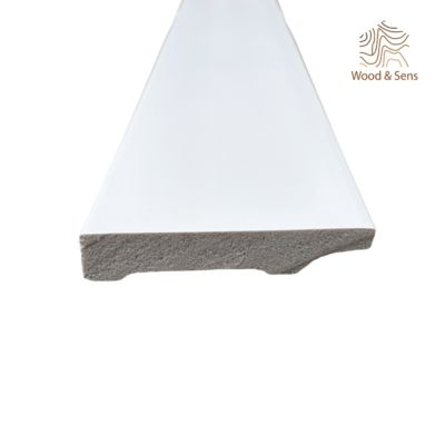 Lot de 10 Plinthes Polymère avec Bord Arrondi 3mm, L.240 cm x P.8 cm, Ep.15 mm