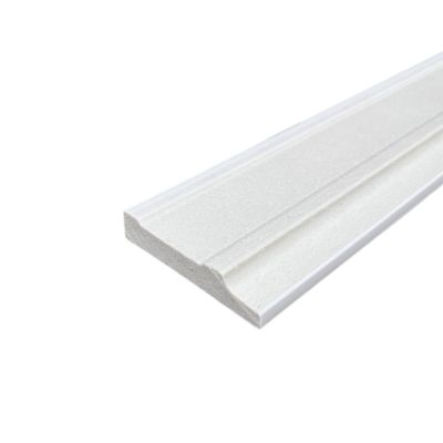 Lot de 10 Plinthes Polymère avec Bord Arrondi 3mm, L.240 cm x P.8 cm, Ep.15 mm