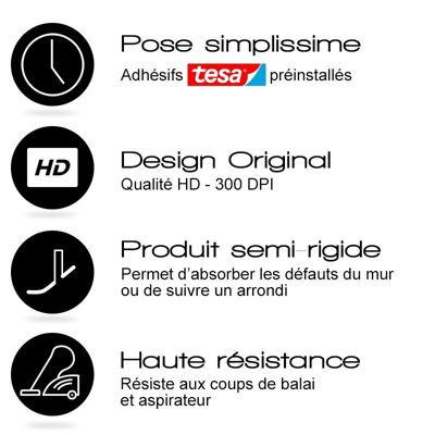 Lot de 10 Plinthes PVC Blanche - 99deco - H8 x L100 cm Profondeur 14 mm