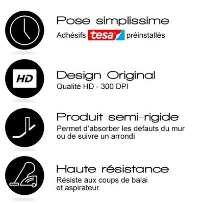 Lot de 10 Plinthes PVC Bronze - 99deco - H8 x L100 cm Profondeur 14 mm