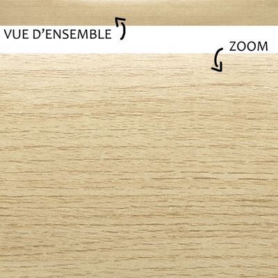 Lot de 10 Plinthes PVC Couleur Bois - 99deco - H8 x L100 cm Profondeur 14 mm