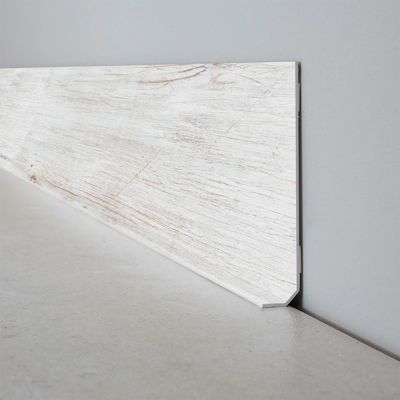 Lot de 10 Plinthes PVC Couleur Bois - 99deco - H8 x L100 cm Profondeur 14 mm