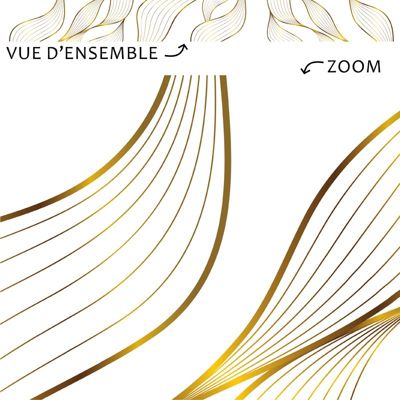 Lot de 10 Plinthes PVC Or - 99deco - H8 x L100 cm Profondeur 14 mm