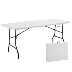 Lot de 10 tables pliantes 180 x 70 x 74 cm  Oviala