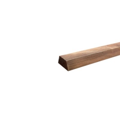 Lot de 10 Tasseaux Triangulaires Sapin Traité marron, L.2,50 m x l.4,5 cm x Ep.20 mm