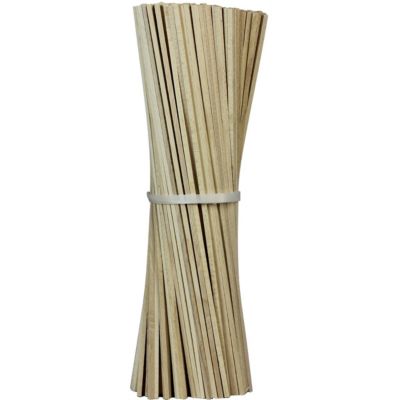Lot de 100 bâtons en bois pour barbe à papa - 35 cm - GT CATERING