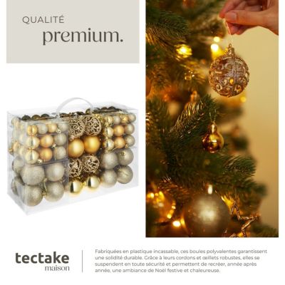 Boule De Noel Orange Lot De 24 Boules De Noël Incassables Pour Sapin De Noël - 30 Mm Boule Noel Orange