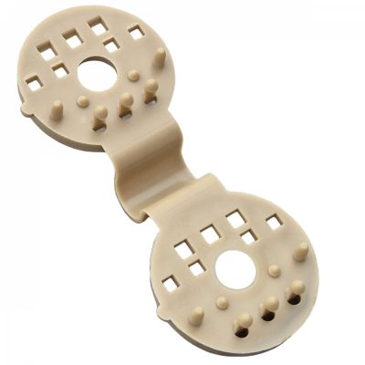 Lot de 100 clips de fixation pour brise vue, bâche ou toile d'ombrage  - Beige - Linxor
