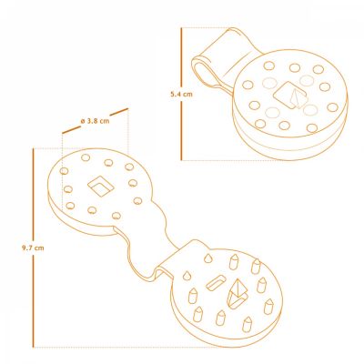 Lot de 100 clips de fixation pour brise vue, bâche ou toile d'ombrage  - Gris - Linxor