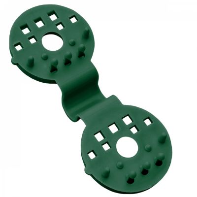 Lot de 100 clips de fixation pour brise vue, bâche ou toile d'ombrage  - Vert - Linxor