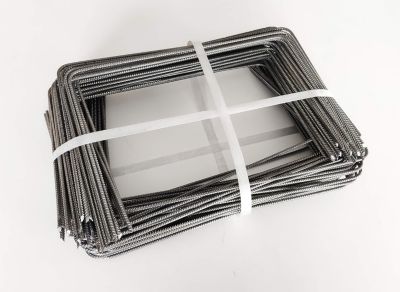 Lot 200 Agrafes Toile Paillage Acier Galvanisé 15 Cm – Fixation Géotextile, Gazon Artificiel, Grillage