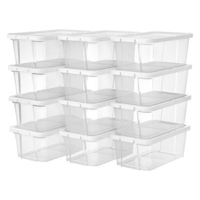 Taille Jusqu'à 45 Boîtes à Chaussures Transparentes FUNLAX - Lot De 12 | Porte Magnétique, Empilables | Jusqu'à Taille 45 | Rangement Pratique Boite Funlax Cdiscount