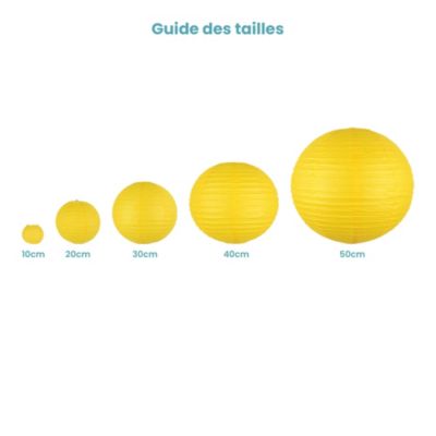 Lot de 12 Boules Japonaises Collection Liberty 30 cm